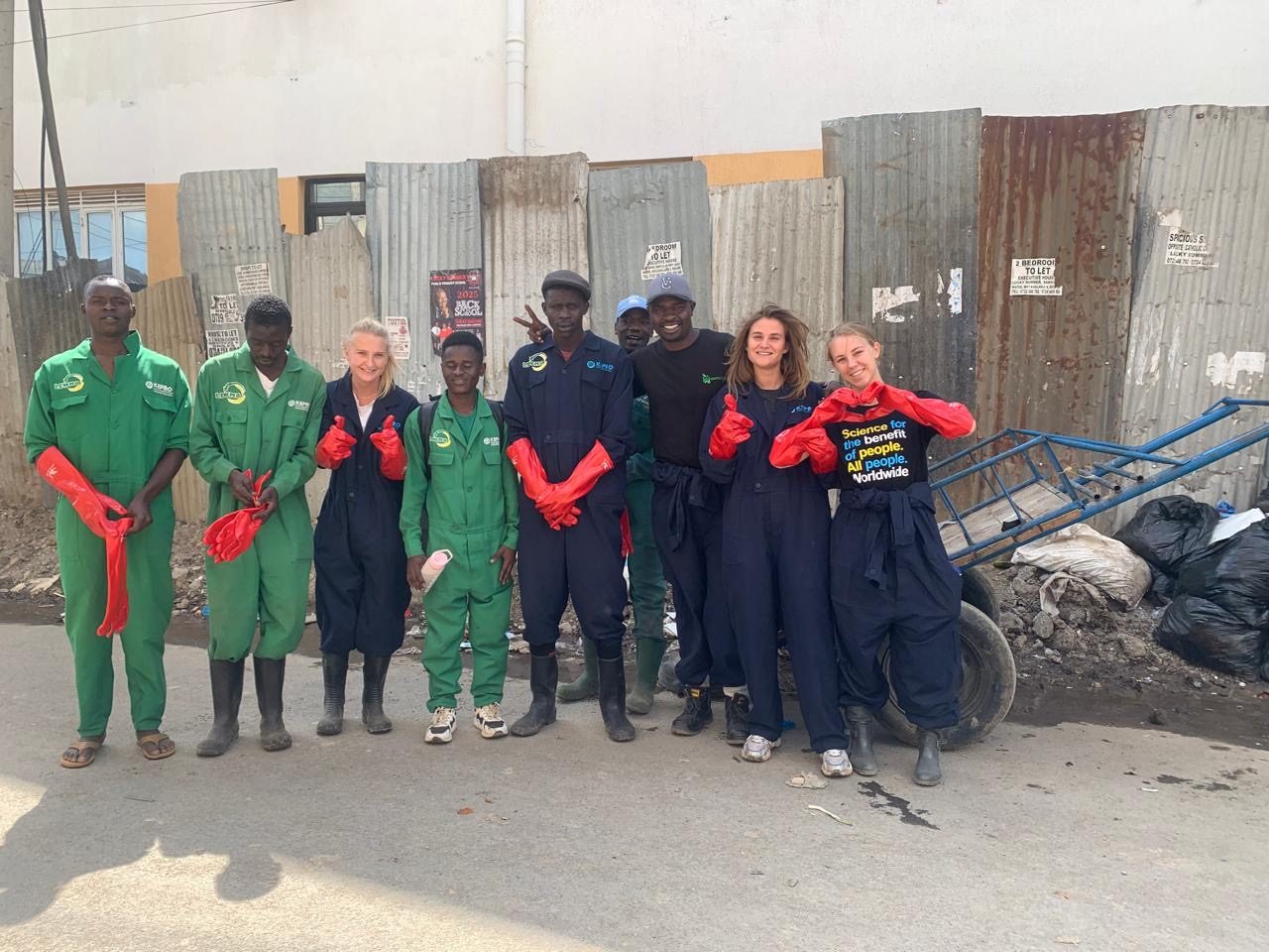 The Easy Urban Green Grower community in their urban garden, Baba Dogo
