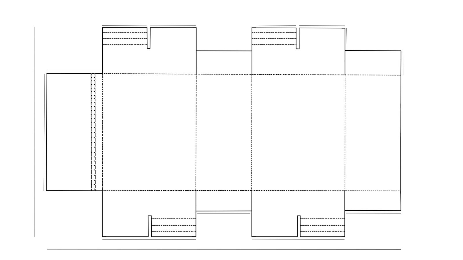 Blueprint with measurements